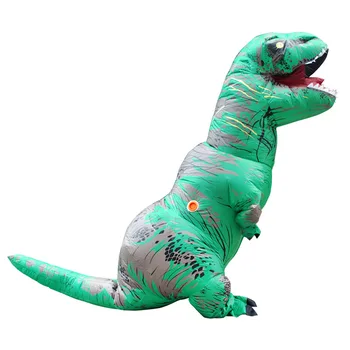 Pieaugušo Dinozauru Talismans Tyrannosaurus Rex Piepūšamās Kostīmu T-Rex Drēbes Karnevāla Halloween Svētku Drēbes