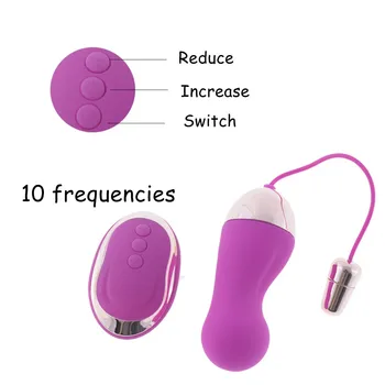 Pieaugušo Rotaļlietas Bullet Vibratori Bezvadu Tālvadības Olu Pieaugušo Produkts Sievietēm Seksa Rotaļlietas Melna/Violeta Clit Stimulēt Orgasmu