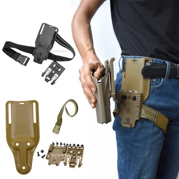 Piliens Kāju Band Siksna QLS 19 22 Pistoli Makstī, lai Safa Glock 17 Beretta m9 Medību Pistole Makstī Medību Josta Platforma