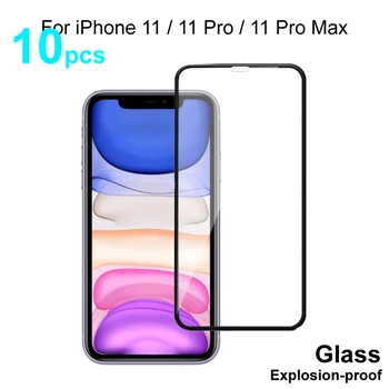 Pilnībā Segtu Rūdīts Stikls iPhone 11 Pro Max / 11 Aizsargājošu Stikla Ekrāna Aizsargs Filmu iPhone 11 Pro Max