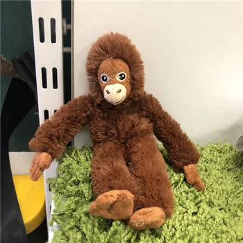 Plīša rotaļlietu, pildīti lelle karikatūra mazo dzīvnieku orangutans sarkanais gorilla monkey bērnu gulētiešanas stoy draugs ziemassvētku dāvanu 1gab.