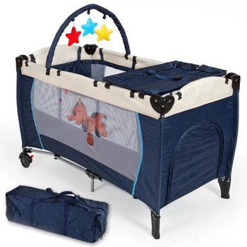 Portatīvo salokāmo bērnu gultiņa spēlēt ceļojumu gulta baby daudzfunkcionālās gultas komplekti bērnu gultiņa spēle gulta jaundzimušo bērnu pīts šūpulis HWC