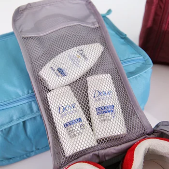 Praktiski salokāms oxford auduma apavu maiss viegli kurpes organizators ar rāvējslēdzēju uzglabāšanas soma, roku veikt ceļojumu maisiņš