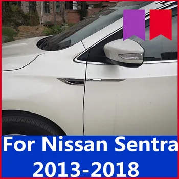 Priekš Nissan Sentra 2013-2018 Augstas Kvalitātes Uzlīmes Auto Sānu Gaisa Plūsmu Ventilācijas Asmens tipa leaf valdes Gaisa izplūdes Patch Panelis rāmis