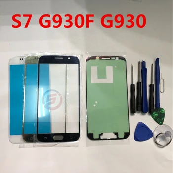 Priekšējo Ārējo Stikla Lēcu Touch Ekrānu Nomaiņa Samsung Galaxy S7 G930 G930A G930F G935F S7 Edge + Remonta Instrumenti & Līmi