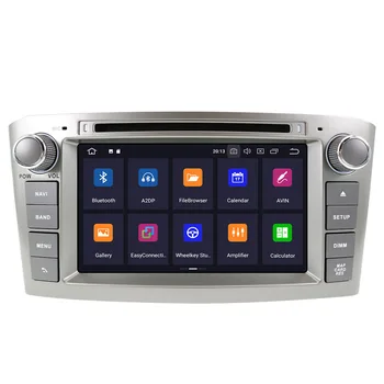 PX6 4+64 Android 9.0 Auto Stereo, DVD Atskaņotājs, GPS Glonass Navigācijas Toyota Avensis T25 2003-2008 Multivides Radio BT galvas vienības
