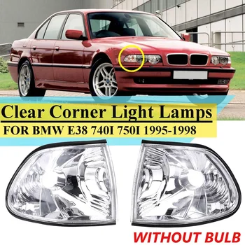 Pāris Skaidrs, Objektīva Priekšējā Stūrī Singal Gaismas BMW 7. Sērija E38 740i 740iL 750iL 1995 1996 1997 1998 Miglas lukturi Tālās gaismas Lukturis
