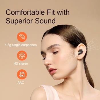 QCY T1C Jauda Bezvadu Bluetooth Austiņas Darbojas Sporta Austiņas Binaural Mini auss ar ENC Trokšņa Samazināšana