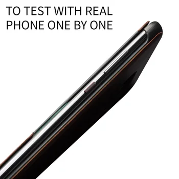 QIALINO Luksusa Īstas Ādas Smart Flip View Gadījumā Huawei Mate20 Pro Stilīgs Roku darbs Ultra Slim Tālrunis Vāks Mate 20