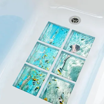 Radošā dušas paklājiņš, Vannas istaba Renovācijas Ūdensizturīgu Grīdas Uzlīmes, paklāju vannas istaba dywaniki azienkowe