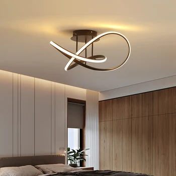Radošā Modernu LED Griestu lampas Balta Melna krāsa 110v, 220v Minimālisms led griestu lampas Dzīvojamā Istabā, Guļamistabā, mājas apgaismojums