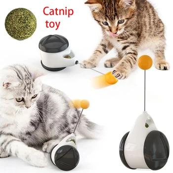 Radošā Smart pet cat rotaļlietas bez maksas automātiski rotējošs pārvietojas catnip bumbu kaķēns kaķis rotaļlietas interaktīvas pet piegādēm