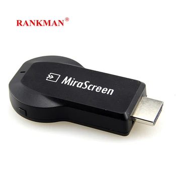 RANKMAN Mirascreen Anycast TV Stick Miracast Airplay DLNA Bezvadu Displejs WiFi Uztvērējs, HDMI Dongle par Tālruni, Klēpjdatoru, Planšetdatoru TV