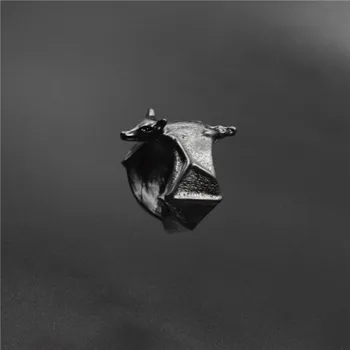 Retro Augļu sikspārnis gredzeni Flying fox gredzeni Bat rotaslietas Fox gredzenu rotaslietas Dzīvnieku rotaslietas Dāvanu Lapsas Bat Regulējams gredzens