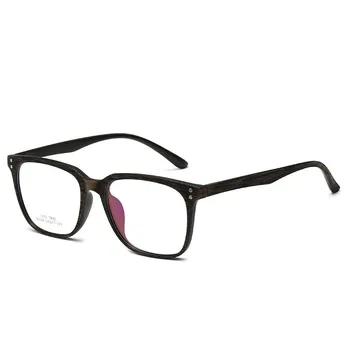 Retro Brilles Rāmis Vīriešiem Un Sievietēm Ar Kvadrātveida Liels Rāmis Ultra Vieglo Koksnes Graudu Brilles Rāmis Optisko Recepšu Gāzes 5384