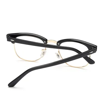 Retro Pārredzamu PC Metāla Datoru Brilles Sievietēm, Vīriešiem Briļļu ietvaru Lasīšanas Brilles Skaidrs, Objektīvs Modes Brilles Oculos