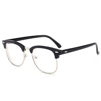 Retro Pārredzamu PC Metāla Datoru Brilles Sievietēm, Vīriešiem Briļļu ietvaru Lasīšanas Brilles Skaidrs, Objektīvs Modes Brilles Oculos