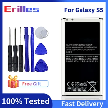 Rezerves Akumulators Samsung Galaxy S5 G900S 9008W 9006W G900F G9 Oriģināls Augstas Ietilpības Bateria Replacemen Ar Dāvanu