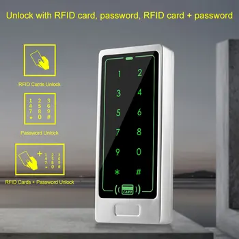 RFID Durvju Piekļuves Kontroles Sistēmas, Tastatūras Metāla Kontrolieris 3000 Lietotājs 125KHz Elektriskās Bloķēšanas Pogu Iziet DC12V barošana Mājas