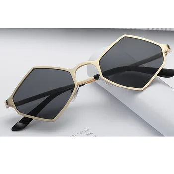 Rhombus Personības Saulesbrilles Modes Savvaļas Retro Pārredzamu Braukšanas Anti-glare Brilles Sievietēm Zīmola Dizaineru Saulesbrilles UV400
