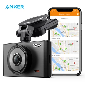 Roav ar Anker Dash Cam C2 Pro ar FHD) 1080p,Sony Starvis Sensoru,4-Joslu Platleņķa Objektīvs,GPS Mežizstrāde,Wi-Fi,kas Veltīta App,G-Sensors