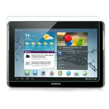 Rūdīta Stikla Samsung Galaxy Tab 2 10.1, Ņemiet vērā, P5100 10.1 N8000 Ekrāna Aizsargs, Skaidrs, sprādziendrošas Rūdīta stikla vāks Filmu