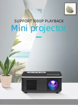 S361 LED Mini Projektoru 480x320 Pikseļu Atbalsta 1080P LCD HDMI USB Audio Portatīvo Projektoru Home Media Video Atskaņotājs