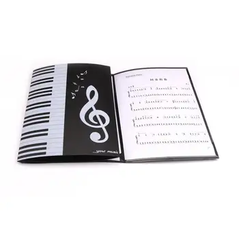 Salokāma Mūzikas Lapa Rezultātu Mapi Turētājs A4 Izmēra Paplašināts Klavieres Score Failu Mapē Mūzika Piederumi