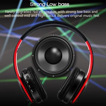 Salokāma Pār-Auss HiFi Stereo Bluetooth 5.0 Bezvadu Mūzikas Portatīvo Austiņu 3,5 mm Austiņu Ērti Valkāt