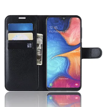 Samsung Galaxy A20e Gadījumā Premium PU Ādas Kartes Slots Seifs Stand Case for Samsung Galaxy A20e SM-A202F