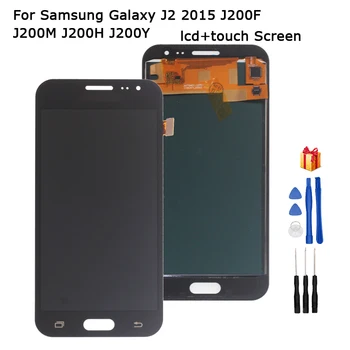 Samsung Galaxy J2. gadam LCD Displejs J200F J200M J200H J200Y LCD Displejs, Touch Screen Digitizer Rezerves Daļas, J200 LCD