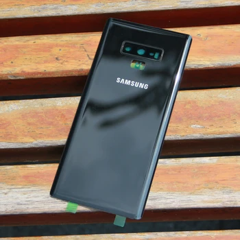 Samsung Oriģinālā Akumulatora Stikls Aizmugurējais Vāciņš Durvju Samsung Galaxy Note9, Ņemiet vērā, 9 N960F SM-N9600 Durvis, Aizmugurējās Mājokļu Tālruņa Aizmugurējo Vāciņu