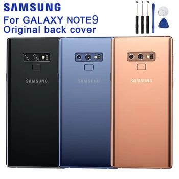 Samsung Oriģinālā Akumulatora Stikls Aizmugurējais Vāciņš Durvju Samsung Galaxy Note9, Ņemiet vērā, 9 N960F SM-N9600 Durvis, Aizmugurējās Mājokļu Tālruņa Aizmugurējo Vāciņu