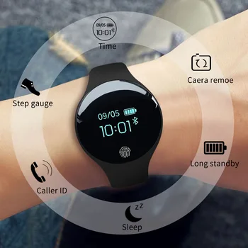 SANDA Bluetooth Smart Skatīties uz IOS, Android Vīriešu un Sieviešu Smart Sporta Skatīties, Pedometrs Fitnesa Rokassprādze Ciparu pulkstenis