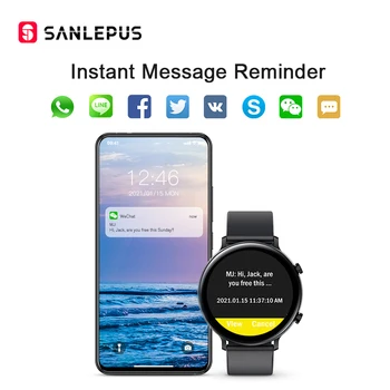 SANLEPUS EKG PPG Smart Skatīties Ar Bluetooth Zvani 2020 Vīrieši Sievietes Smartwatch Asins Spiediena Monitoru, Android Samsung iPhone