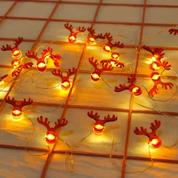 Santa Klauss, Ziemassvētku LED String Gaismas Vainags Dekoratīvās Pasaku Gaismas Ziemassvētku Deocr Mājas Svētku Apgaismojums