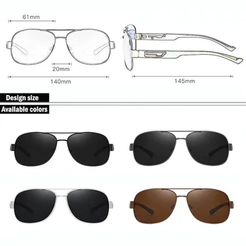 Saulesbrilles Vīriešiem Polarizētās UV400 Augstas Kvalitātes Brilles 