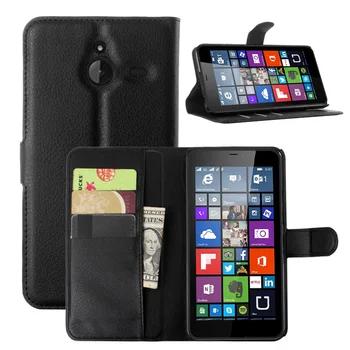 Seifs Gadījumā Microsoft Nokia Lumia 640 XL Vāka Pārsegs Ādas Telefonu Gadījumā par Nokia Lumia 640XL Capas Kartes Slots Statīvs Būtiska