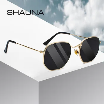 SHAUNA Retro Sieviešu Laukumā Saulesbrilles Klasiskās Vīriešu Brilles Rāmis