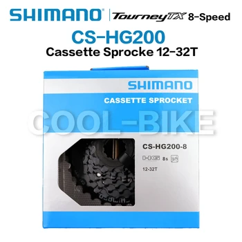 Shimano CS HG200 CS-HG200-8 MTB kalnu velosipēds velosipēdu 8S spararats 8 ātrumu kasete 12-32T velosipēdu daļām, 8s / 24s