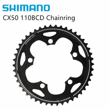 SHIMANO CX50 110BCD Chainring 36T VAI 46T 10 ātrumu Velosipēds, Velosipēdu