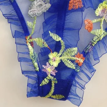 Sieviete Jaunu Un Seksīgu Apakšveļu Modes Krūšturis G-String Apakšveļa Ziedu Sleepwear Apakšveļa Ar Mežģīnēm Zila Siksna Sexy Apakšveļa Sievietēm