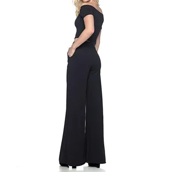 Sieviešu Bikses ar Augstu Vidukli, Melna kleita bikses Biroja Lady Plus Lieluma Modes Zaudēt Plaša Kāju Izlīdzināšanu Garās Bikses Biznesa bikses