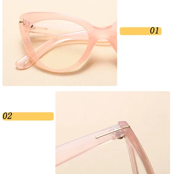 Sieviešu brilles pārredzamu skaidrs modes Kaķa acs briļļu ietvaru Skaidrs, Lēcas, Brilles rāmis sievietēm, Optisko Briļļu Rāmis