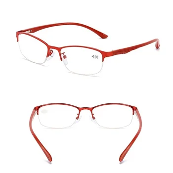 Sieviešu Metāla Pusi Rāmi, Lasīšanas Brilles vecuma tālredzība Sievietēm, Daļēji bez apmales TR90 Modes Sieviešu Brilles 1.0 1.5 2.0 2.5 3.0 3.5 4.