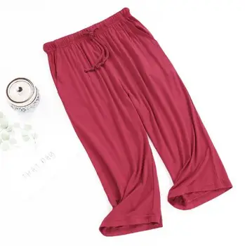 Sieviešu pidžamas elsas vasaras apgriezts bikses kravu ērtas mājas bikses, sporta atpūtas valkā liela izmēra sleepwear elsas M-3XL