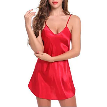 Sieviešu Plus Lieluma Seksīga Erotiskā Veļa Zīda Mežģīņu Apmetni Kleita Kārdinājumam Bērnu Babydoll Pidžamu S-8XL Sleepwear