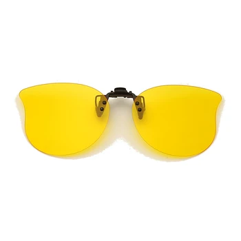 Sieviešu, Vīriešu Klipu par Flip up Polarizētās Lēcas Recepšu Brilles, UV Aizsardzību, Saulesbrilles, Braucot Nakts Redzamības Objektīvs
