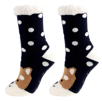 Sieviešu'sChristmas 2020. gadam Zeķes Ziemas Super Mīksts, Silts, Mājīgs Izplūdušo aitas Vilnas oderi Grippers Tupele Zeķes Jaunu Modes носки