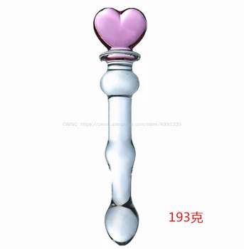 Sirds Pasaku Pildspalvu Stila Sieviešu Masturbācija Pieaugušo Produktus, Kristāla, Stikla Dzimumlocekļa Plug Butt Plug